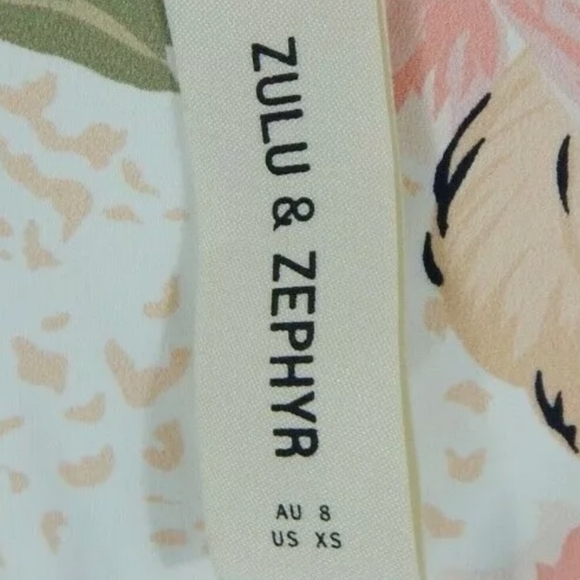 Zulu & Zephyr Reversible Floral Stripe Bathing Suit One Piece - Picture 4 of 4